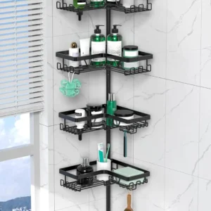 4-Tier Stainless Steel Adjustable Shower Caddy